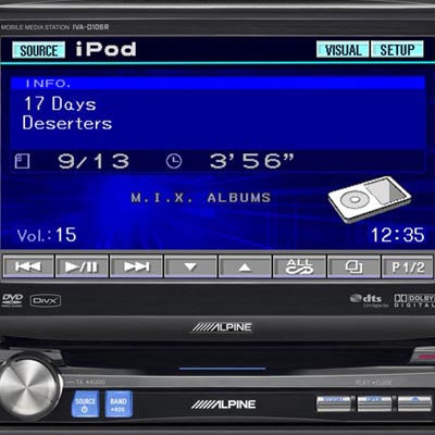 Alpine IVA-D106 - In-Dash DVD-CD-MP3-WMA-DivX AV Receiver